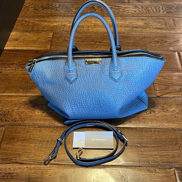 Authentic Burberry Pebbled Leather Tote - Dewsbury - Picture 16 of 16